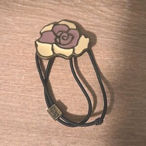 Y2K Gap Floral Metal Elastic Hair Tie